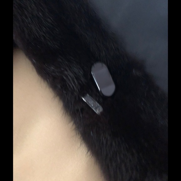 Reversible Mink Fur Coat Black/Black - Picture 6 of 8